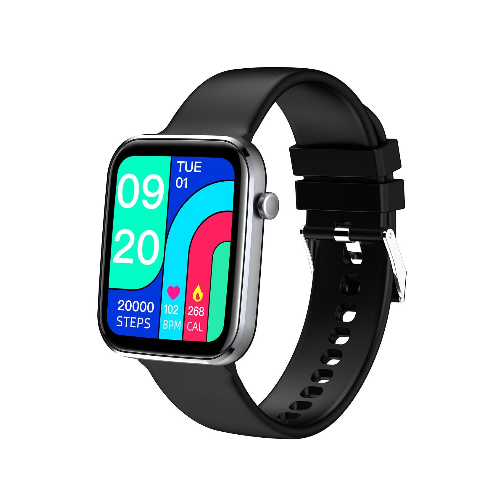 Celly Trainer Smartwatch Square Black