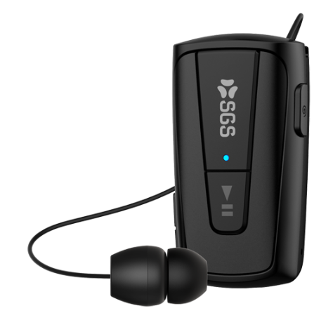 SGS AURICOLARE ROLLER CON FILO RETRATTILE MULTIPOINT BLUETOOTH