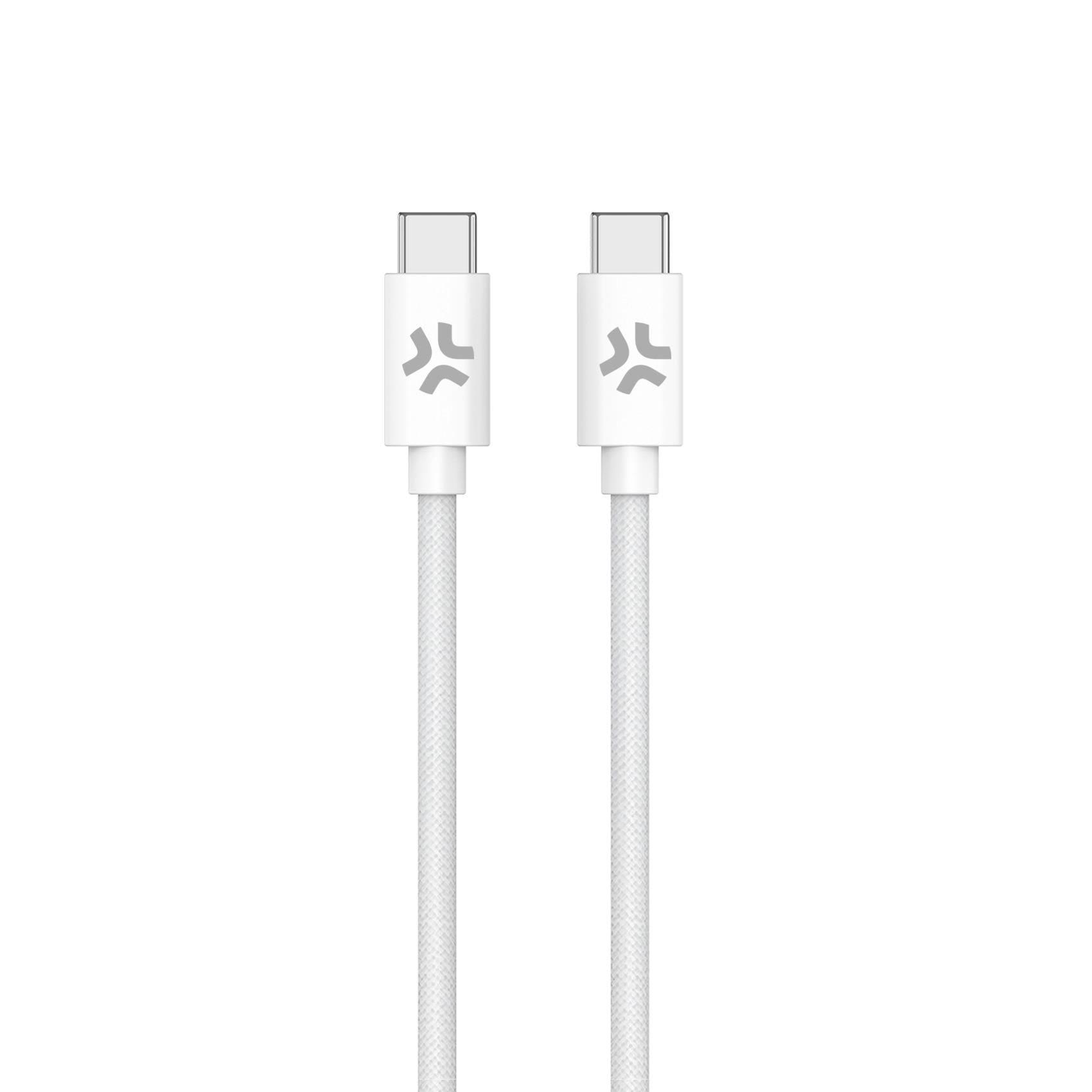 CELLY USB COTTON USB-C TO USB-C BIANCO
