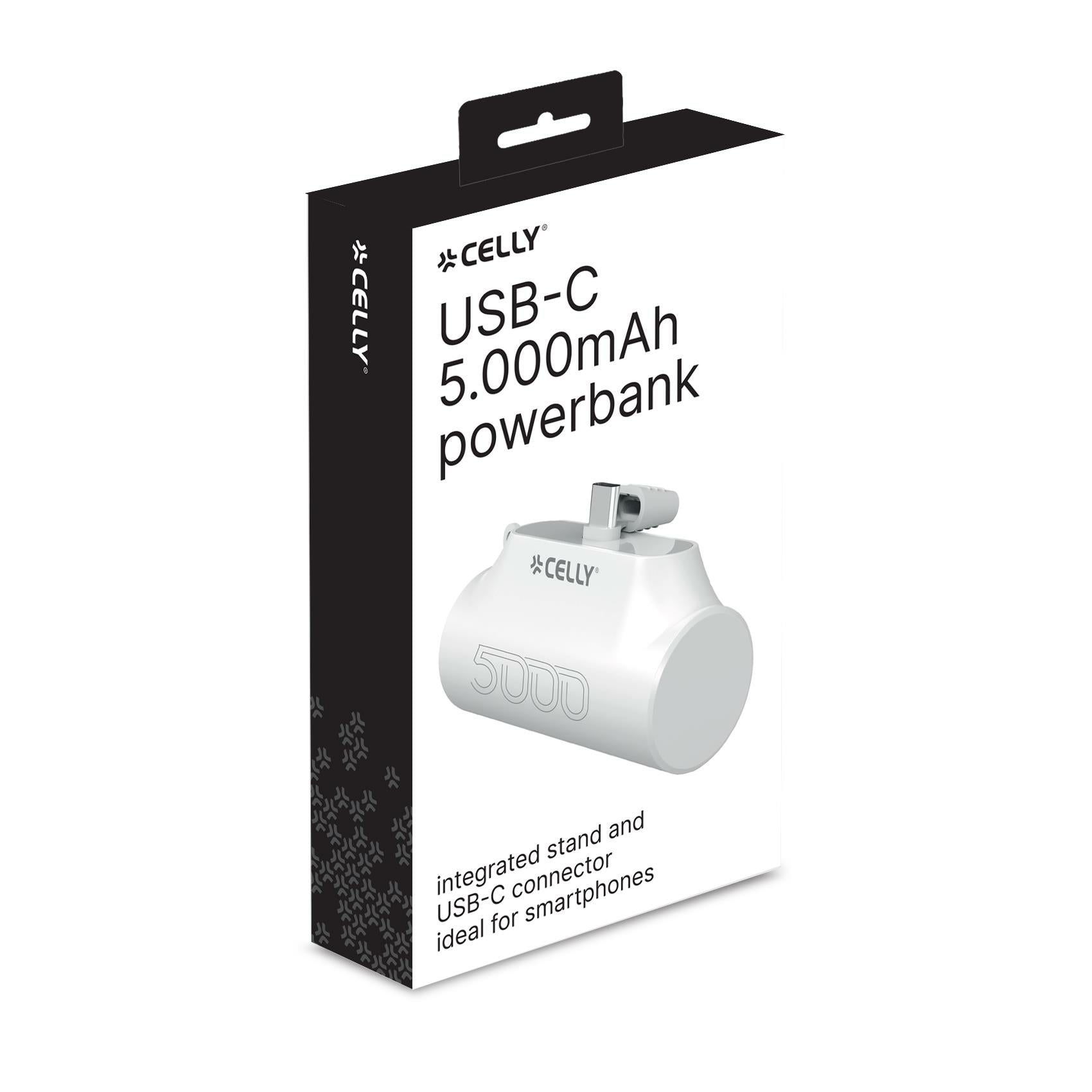 Celly PBC5000 Power Bank Compact Bianco