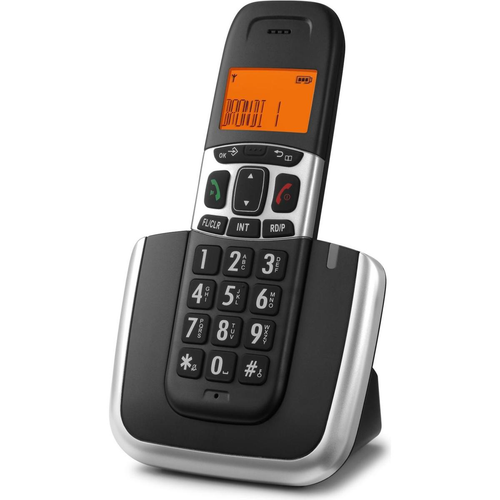 Brondi Bravo Platinum Telefono Cordless Nero/argento