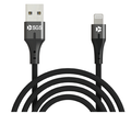 Sgs Cloth Lightning Cavo Dati/carica USB 1 Metro Black