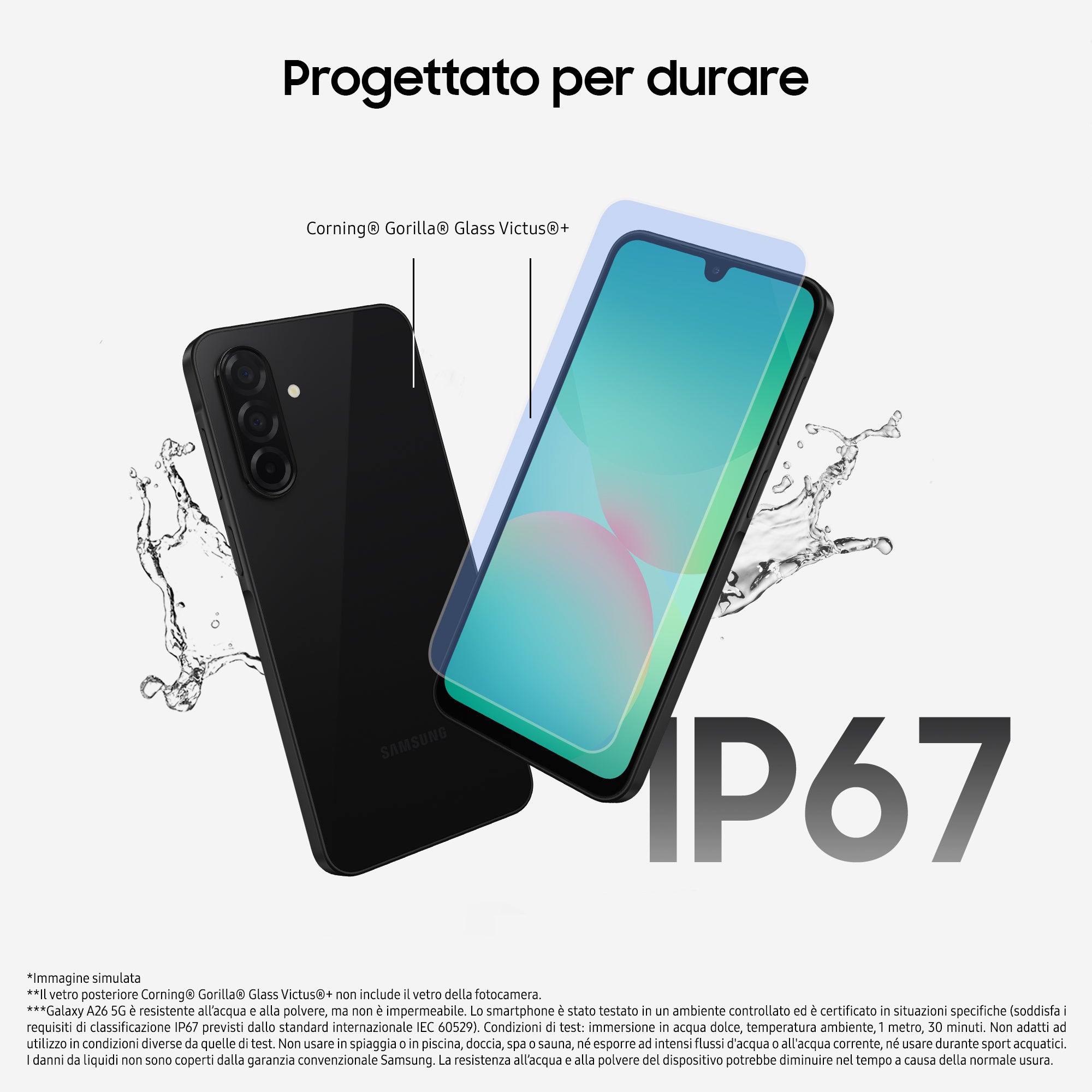 Samsung SM-A266 A26 6+128GB6.7" 5G Black DS ITA