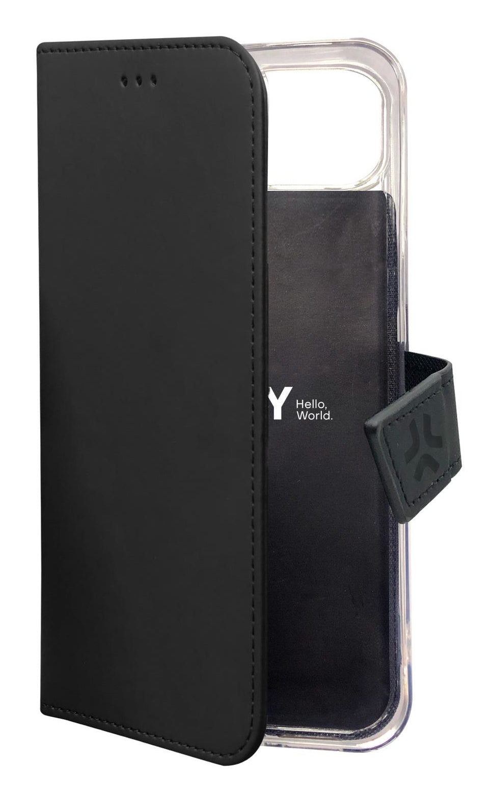 Celly Custodie - Wally - Apple iPhone 15 [iPhone 15 Cases] Black