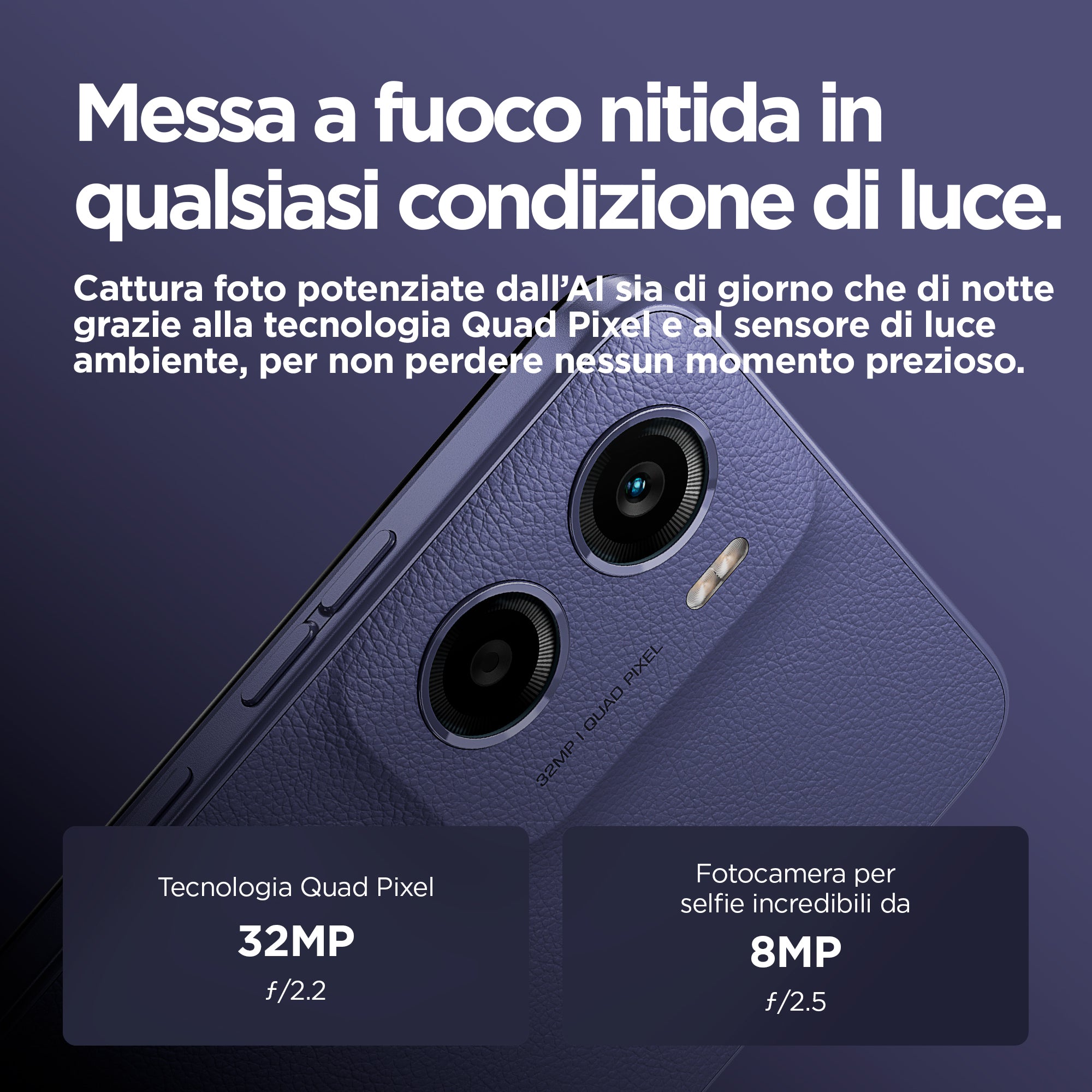 Motorola Moto E15 2+64GB 6.67" 4G Fresh Lavender EU