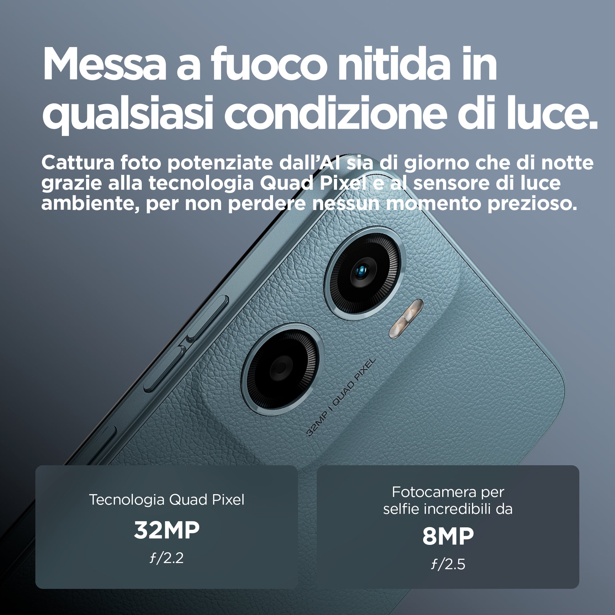 Motorola Moto E15 2+64GB 6.67" Misty Blue EU