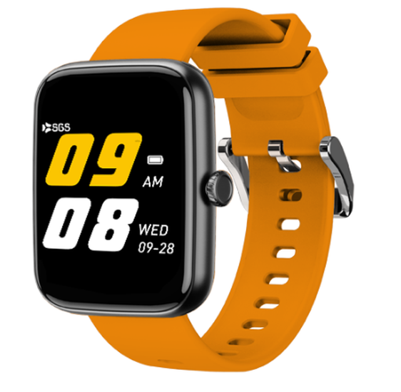Smartwatch Sgs Square Talk Con Funzione Telefono - Black /Orange