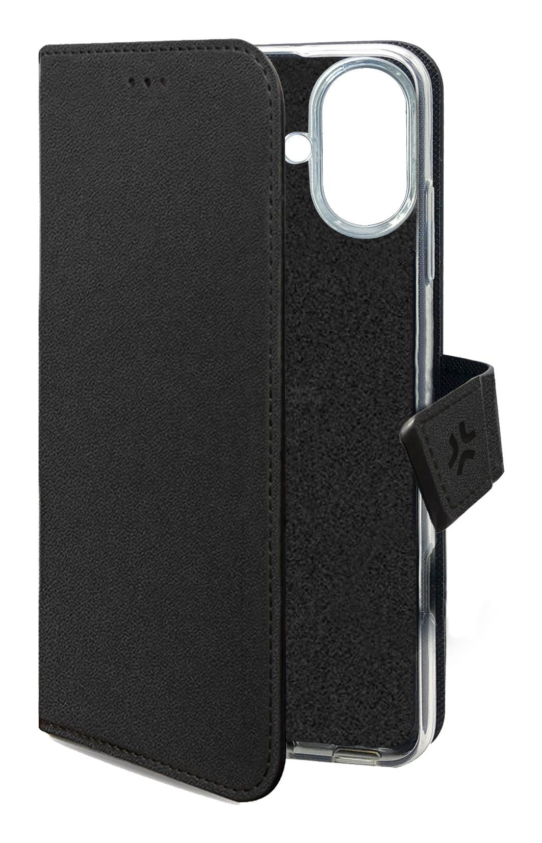 Celly Custodie - Wally - Apple iPhone 16 [iPhone 16 Cases] Black