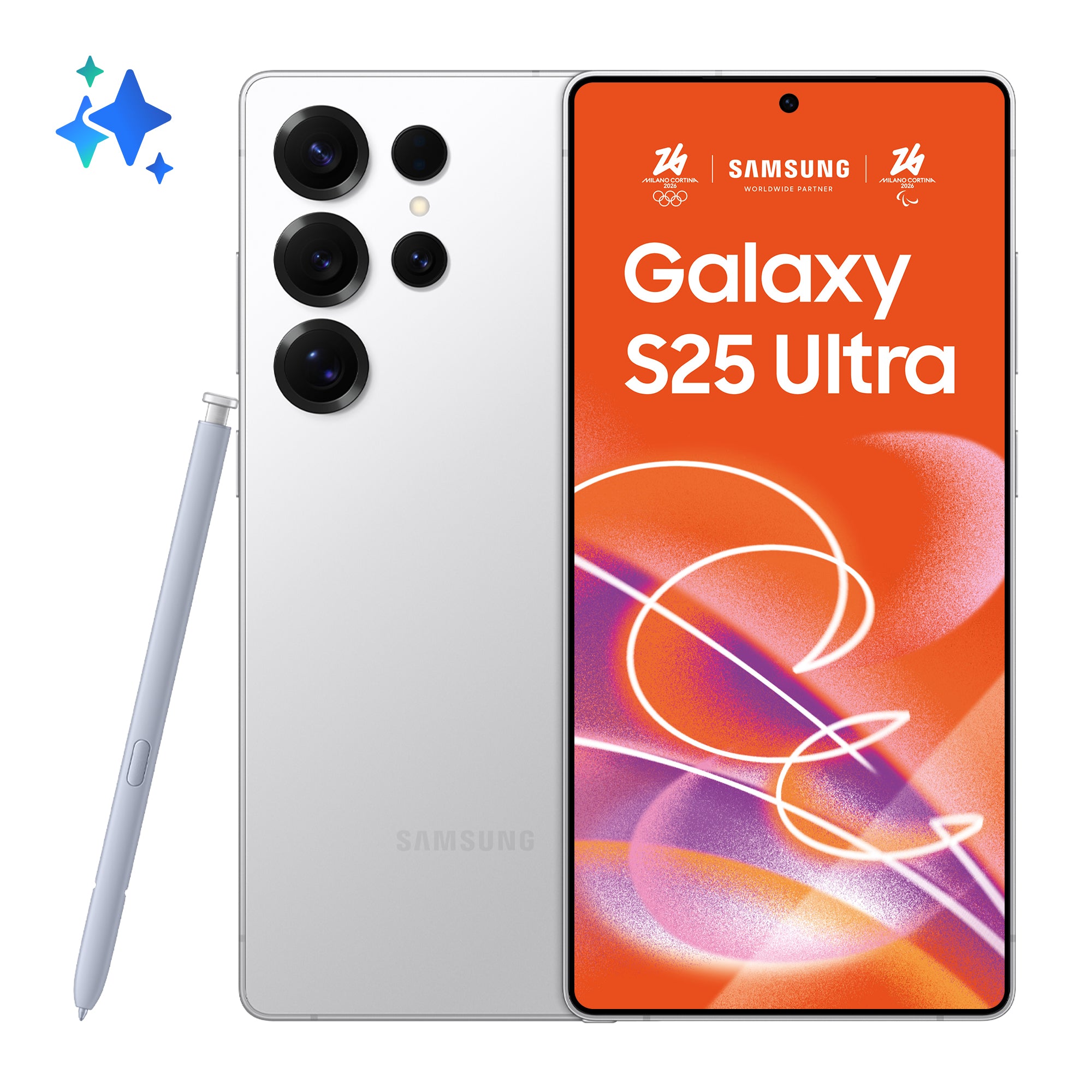 Samsung SM-S938 S25 Ultra 12+512GB 6.9" 5G Titanium Whitesilver ITA
