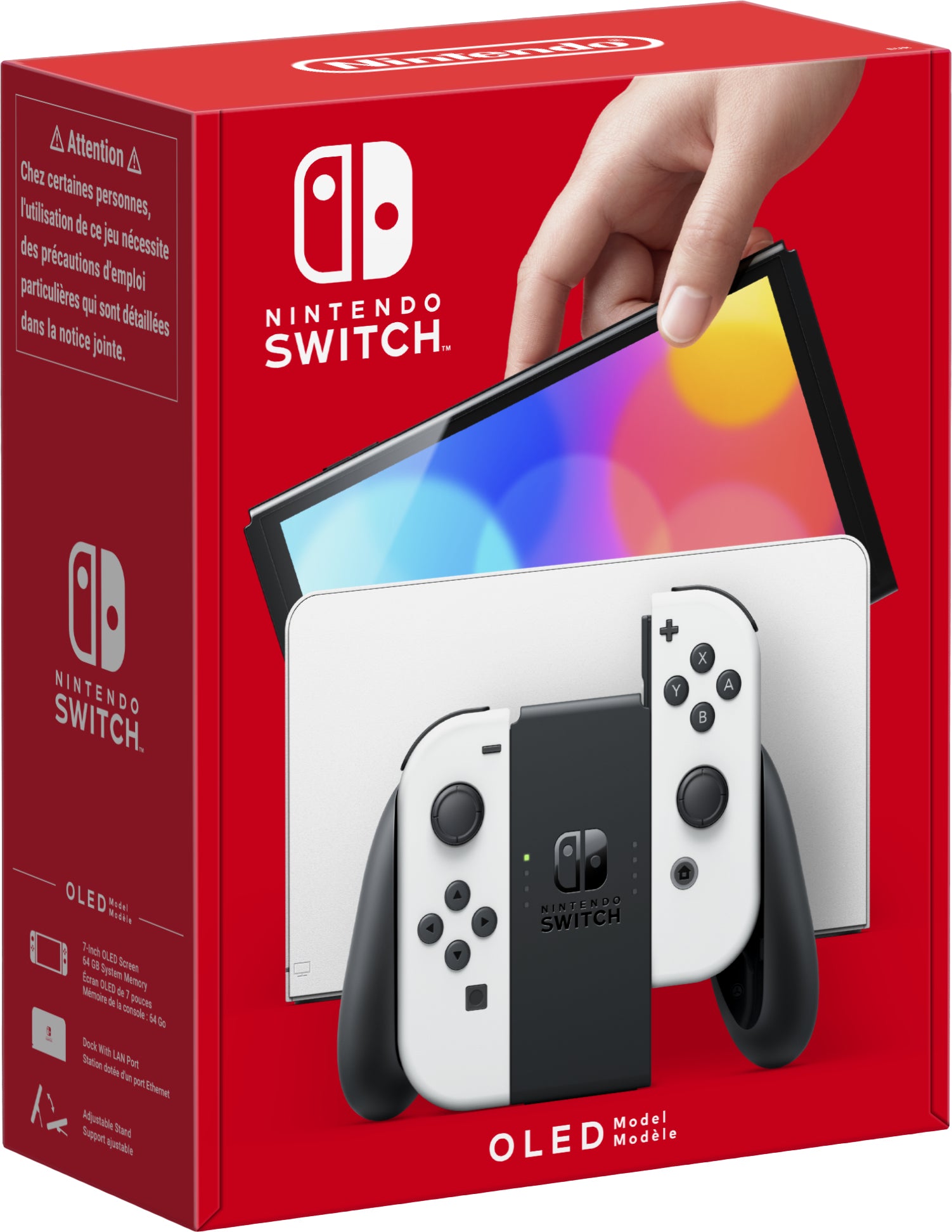 Nintendo Switch OLED 64GB 7" Bianco/nero