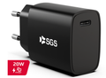 Sgs Caricatore Da Casa Travel Charger - USB-C PD 20W Black
